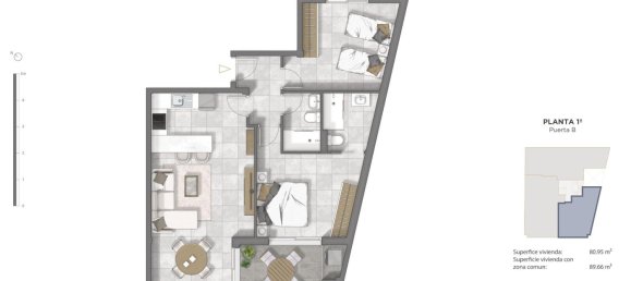 Apartamento de 2 dormitorios en Guardamar del Segura, Spain No. 6948 8