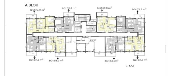 Apartment 1+1 in Alanya, Turkey No. 14441 28