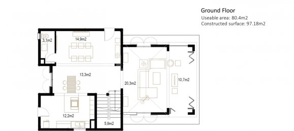3 غرف نوم فيلا في Adeje, Spain رقم 117114 27