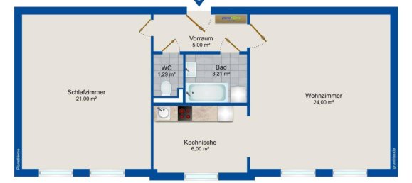 2غرفة شقة في Wiener Neustadt, Austria رقم 220870 6