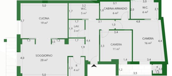 3 rooms Apartment in Bari, Italy No. 29340 10