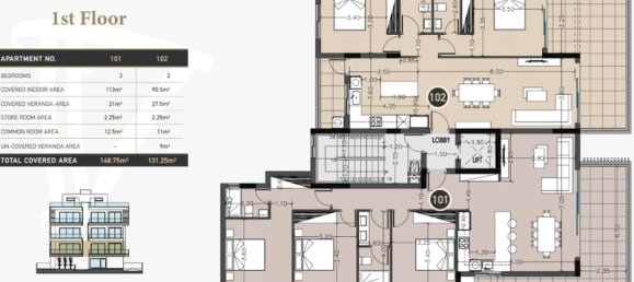 Apartamento T3 em Germasogeia, Cyprus N.º 80938 5