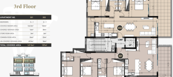Apartamento T3 em Germasogeia, Cyprus N.º 80938 7