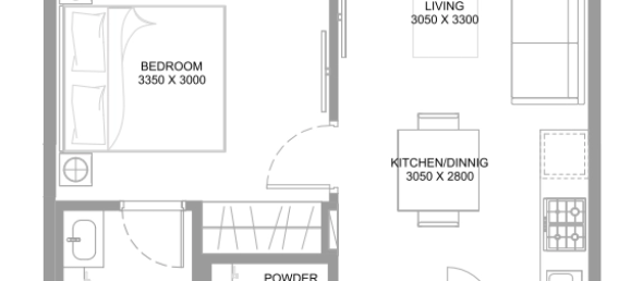 1 Schlafzimmer Wohnung in Umm Al Quwain, UAE, Nr. 96681 8