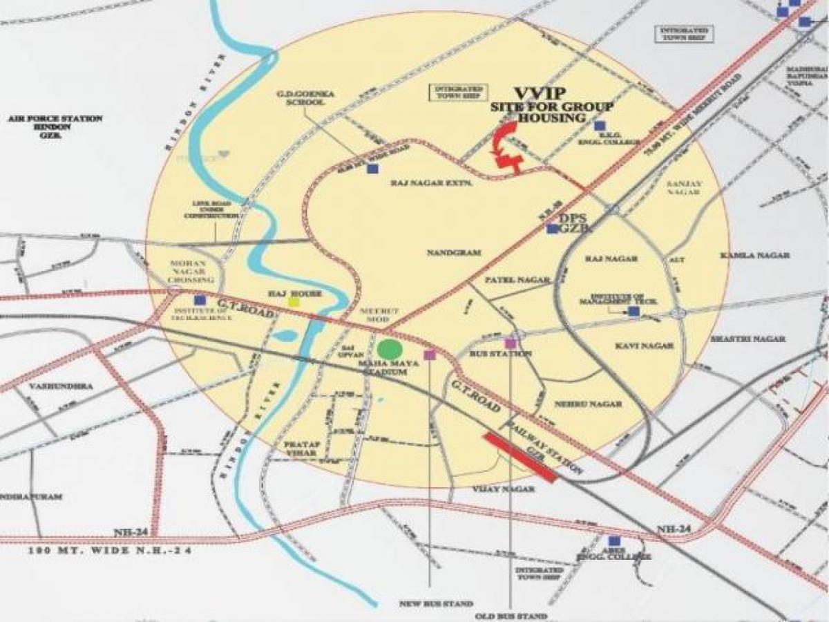 4 غرف نوم منزل في Ghaziabad, India رقم 4733