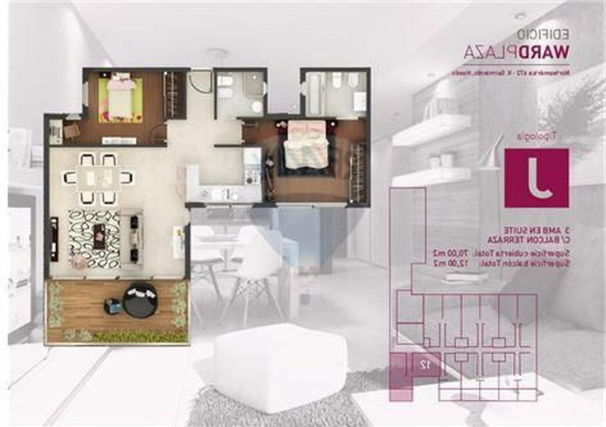 2 bedrooms Apartment in Moron, Argentina No. 14613