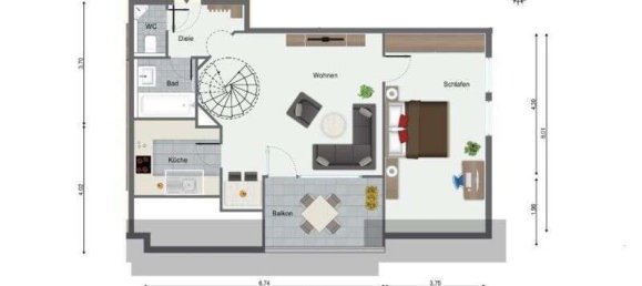 2 Schlafzimmer Doppelhaus in Baden-Württemberg, Germany, Nr. 107065 33