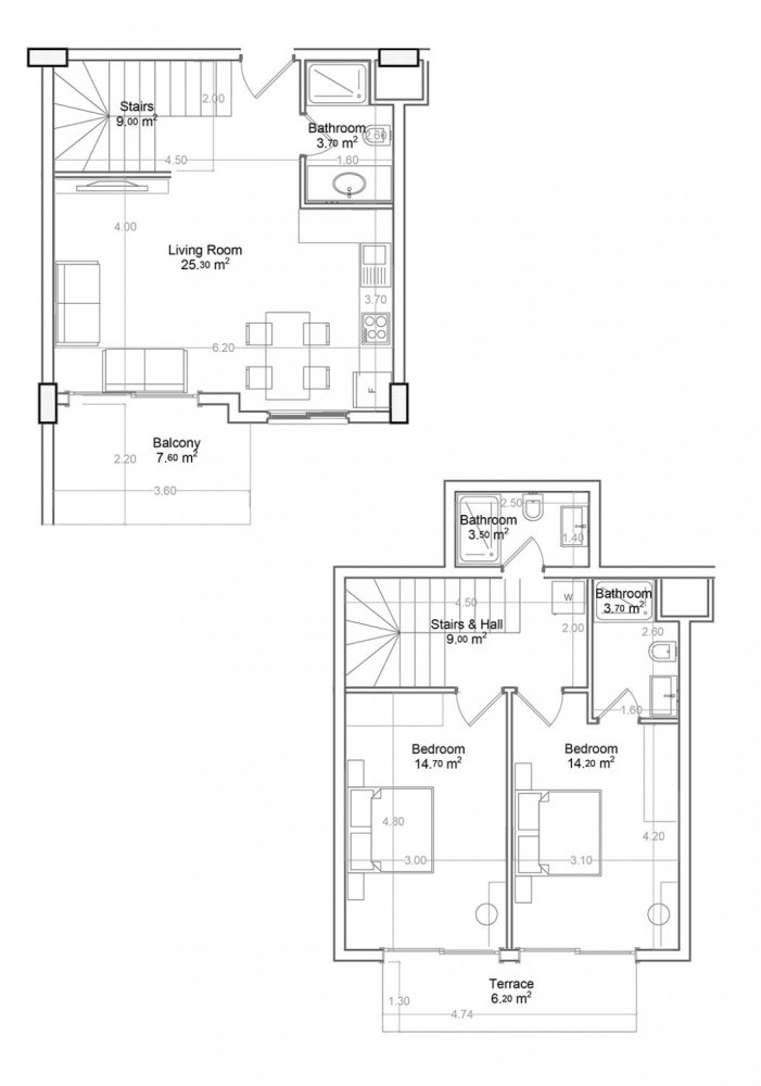 بانتهاوس 2+1 في Yekta Green Life Gazipasa Residence, Gazipasa, Turkey رقم 39587 1