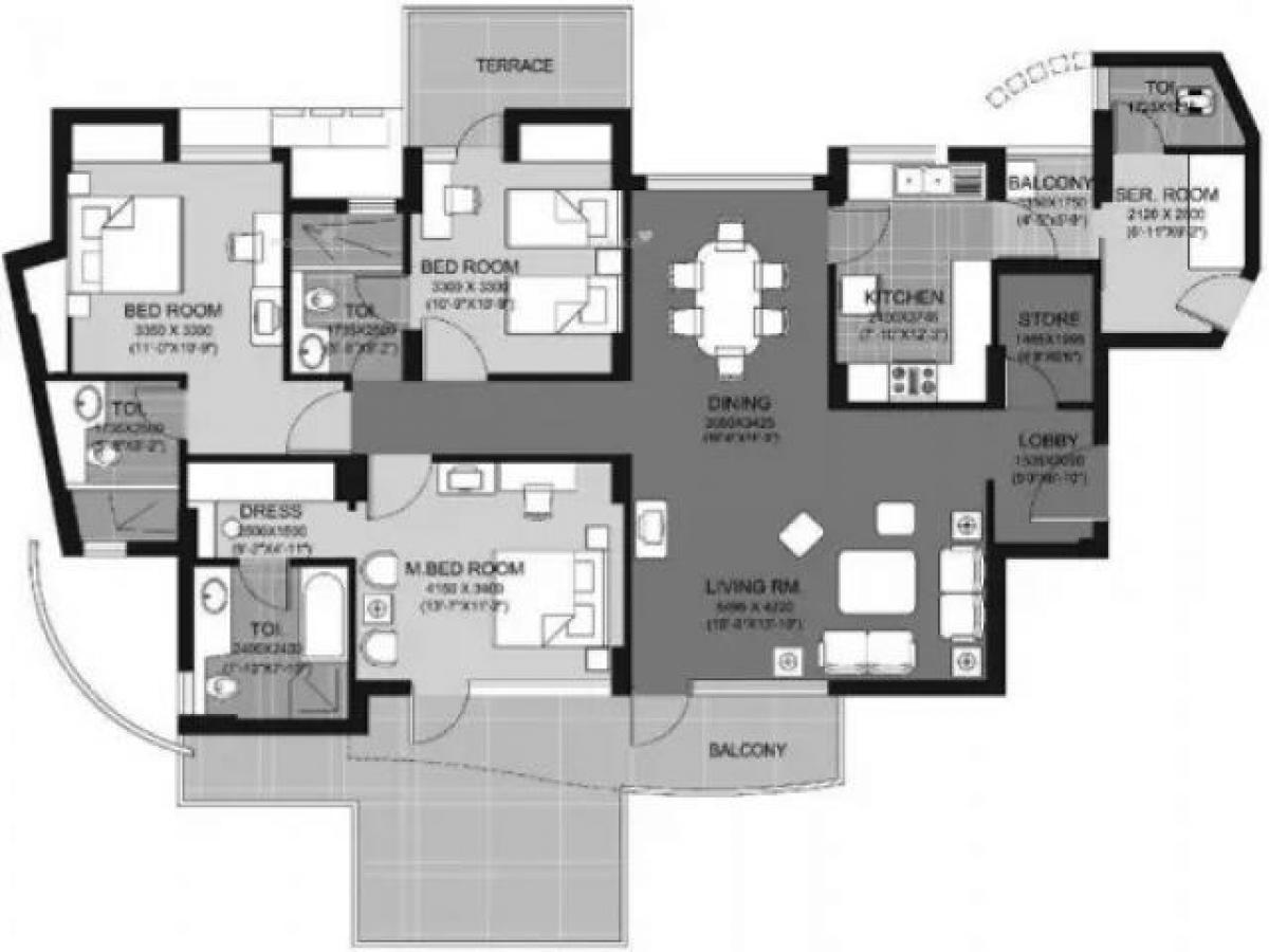 3 Schlafzimmer Haus in Gurgaon, India, Nr. 20409