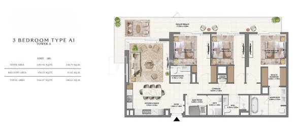 3 bedrooms Apartment in Dubai Hills Estate, UAE No. 114167 12