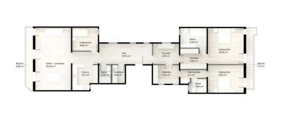 Квартира с 3 спальнями в Эшампле, Испания № 182354 22