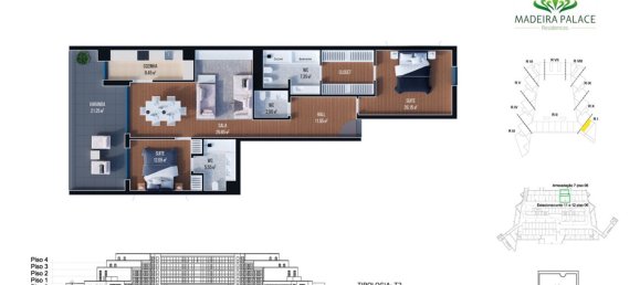 Apartamento de 2 dormitorios en Funchal, Portugal No. 95255 2