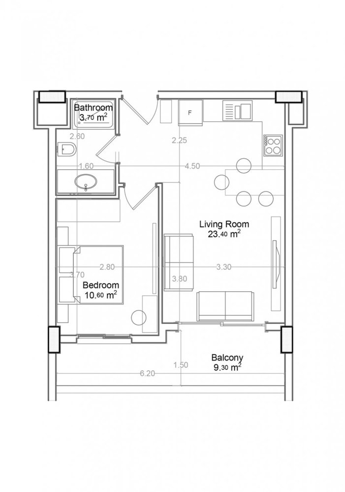Apartment 1+1 in Yekta Green Life Gazipasa Residence, Gazipasa, Turkey No. 40147 1