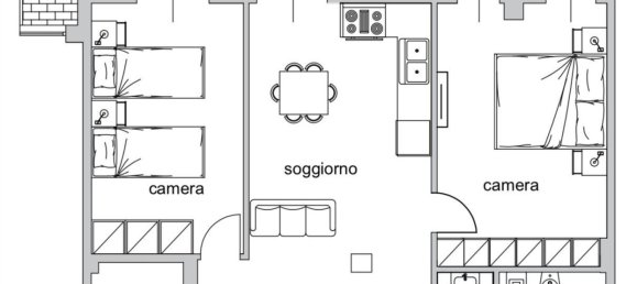 3 rooms Apartment in Florence, Italy No. 9894 21