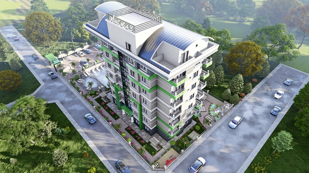 Wohnung 1+1 in Alanya, Turkey, Nr. 32059