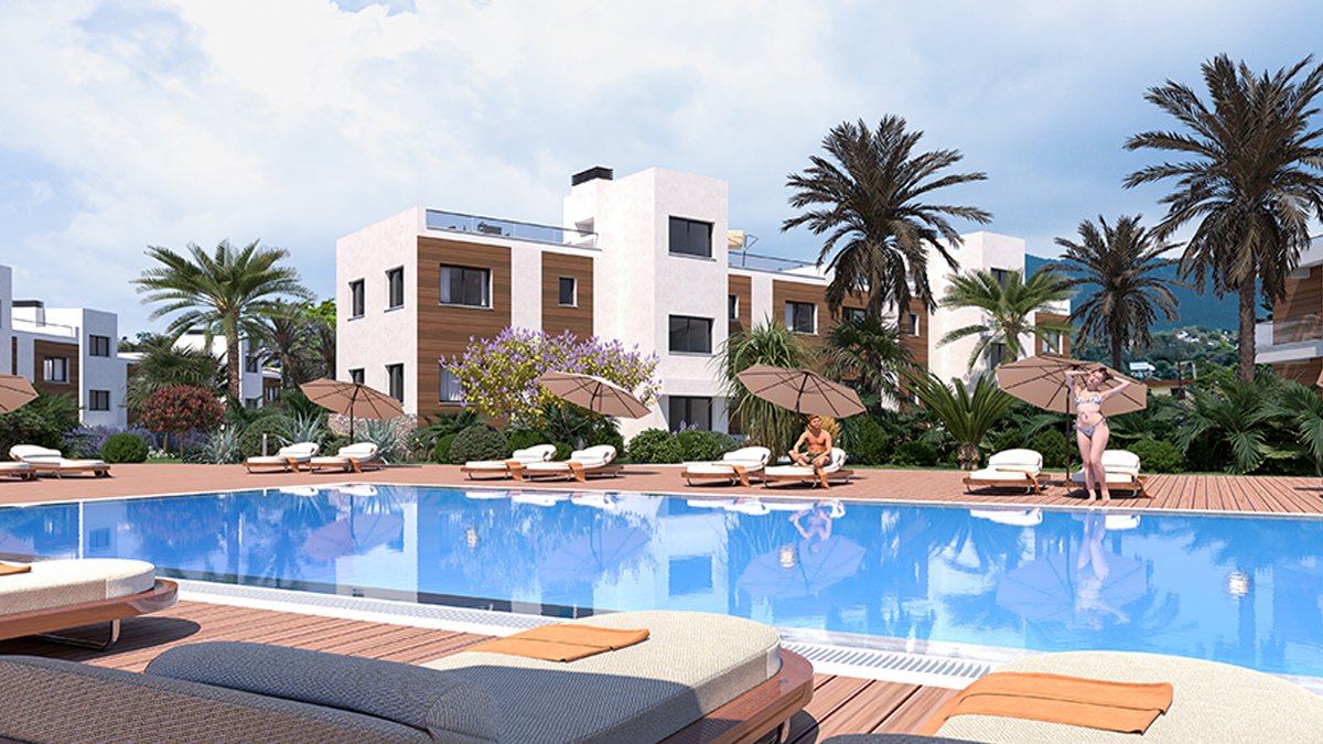 2 bedrooms Penthouse in Girne, Northern Cyprus No. 16560