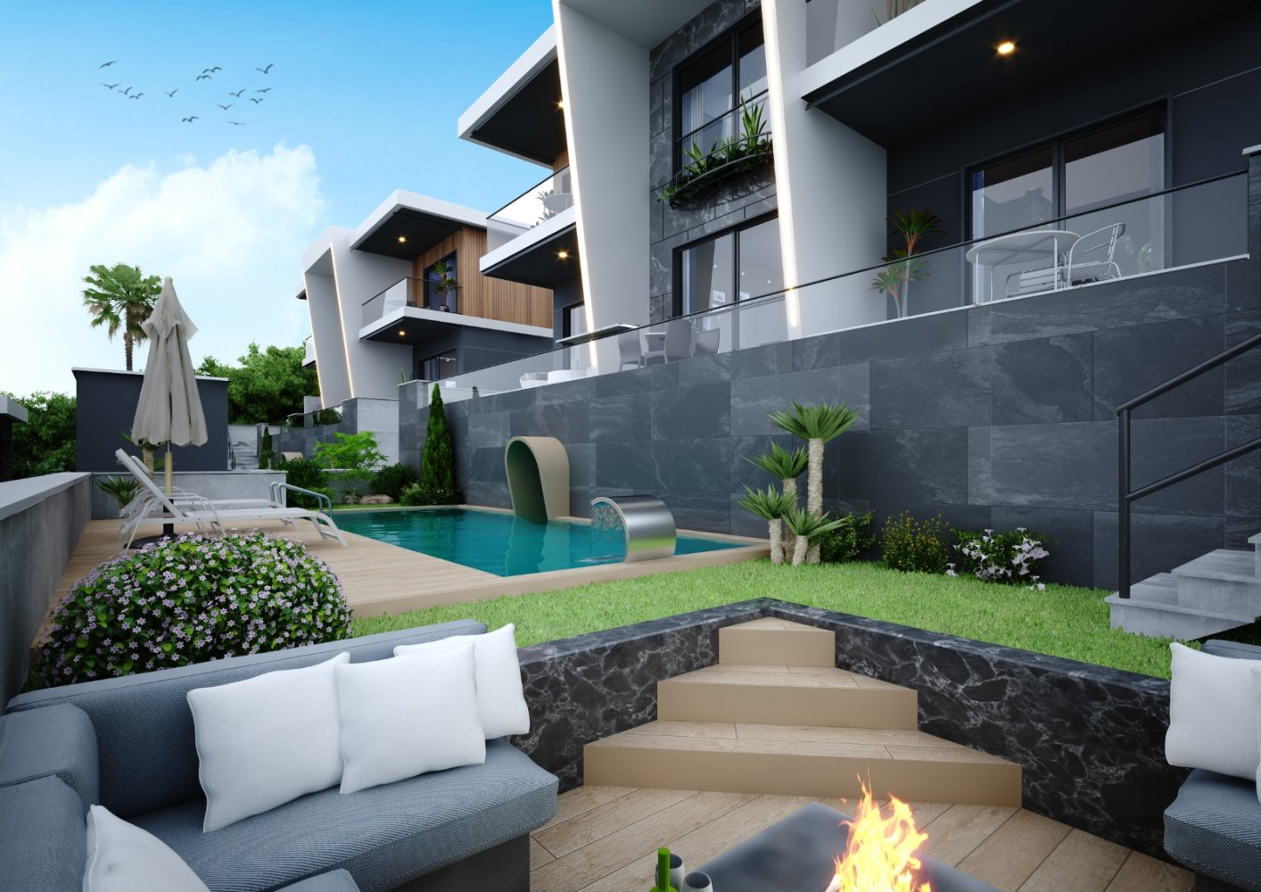 فيلا 4+1 في Alanya, Turkey رقم 23624