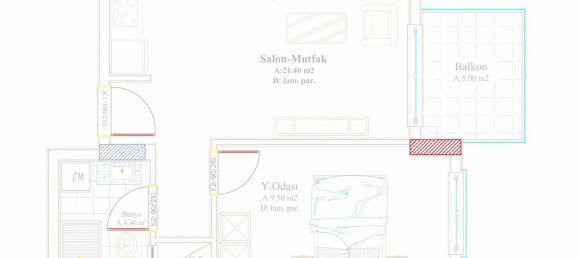 2 rooms Apartment in Avsallar, Turkey No. 29978 18