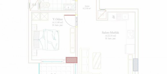 2 rooms Apartment in Avsallar, Turkey No. 29978 16