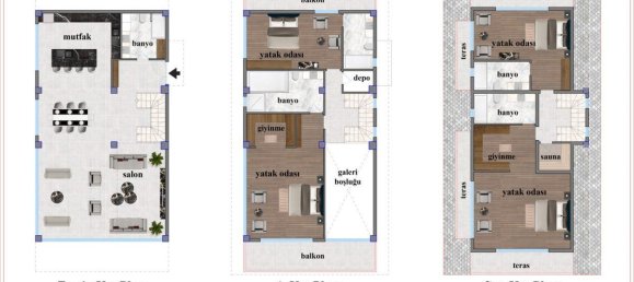 5غرفة فيلا في Kargicak, Turkey رقم 9961 22