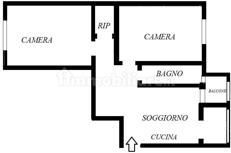 2 Schlafzimmer Wohnung in Milan, Italy, Nr. 360225