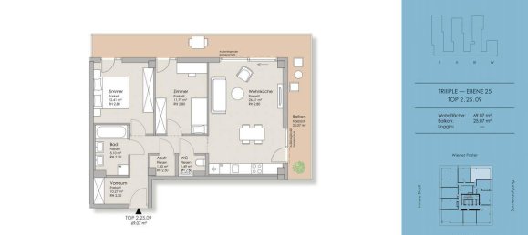 3-Zimmer Wohnung in Wien, Austria, Nr. 5384 10