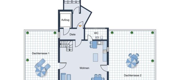 3 Schlafzimmer Penthouse in München, Germany, Nr. 332389 20