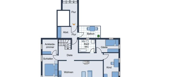 3 Schlafzimmer Penthouse in München, Germany, Nr. 332389 21
