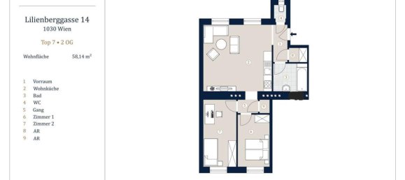 3-Zimmer Wohnung in Hietzing, Austria, Nr. 102329 7