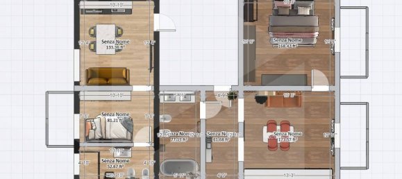 Apartamento de 4 divisões em Bari, Italy N.º 21090 4