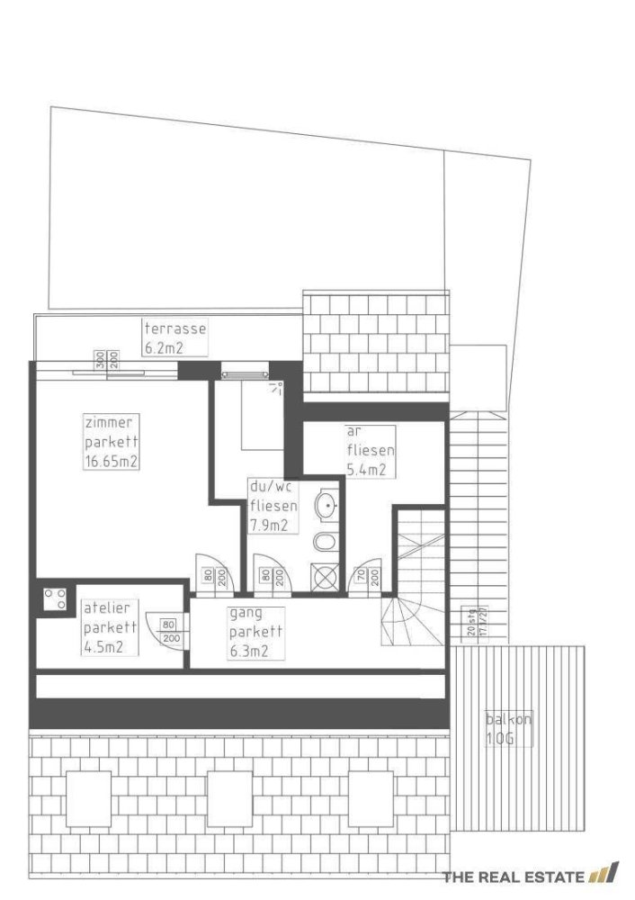 3 rooms Duplex in Baden, Austria No. 61035