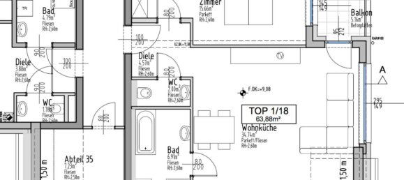 2 rooms Apartment in Tulln an der Donau, Austria No. 141655 6