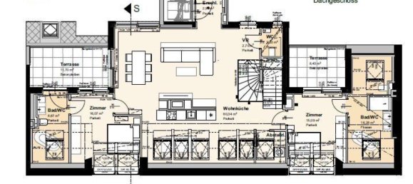 3 rooms Penthouse in Margareten, Austria No. 196607 13