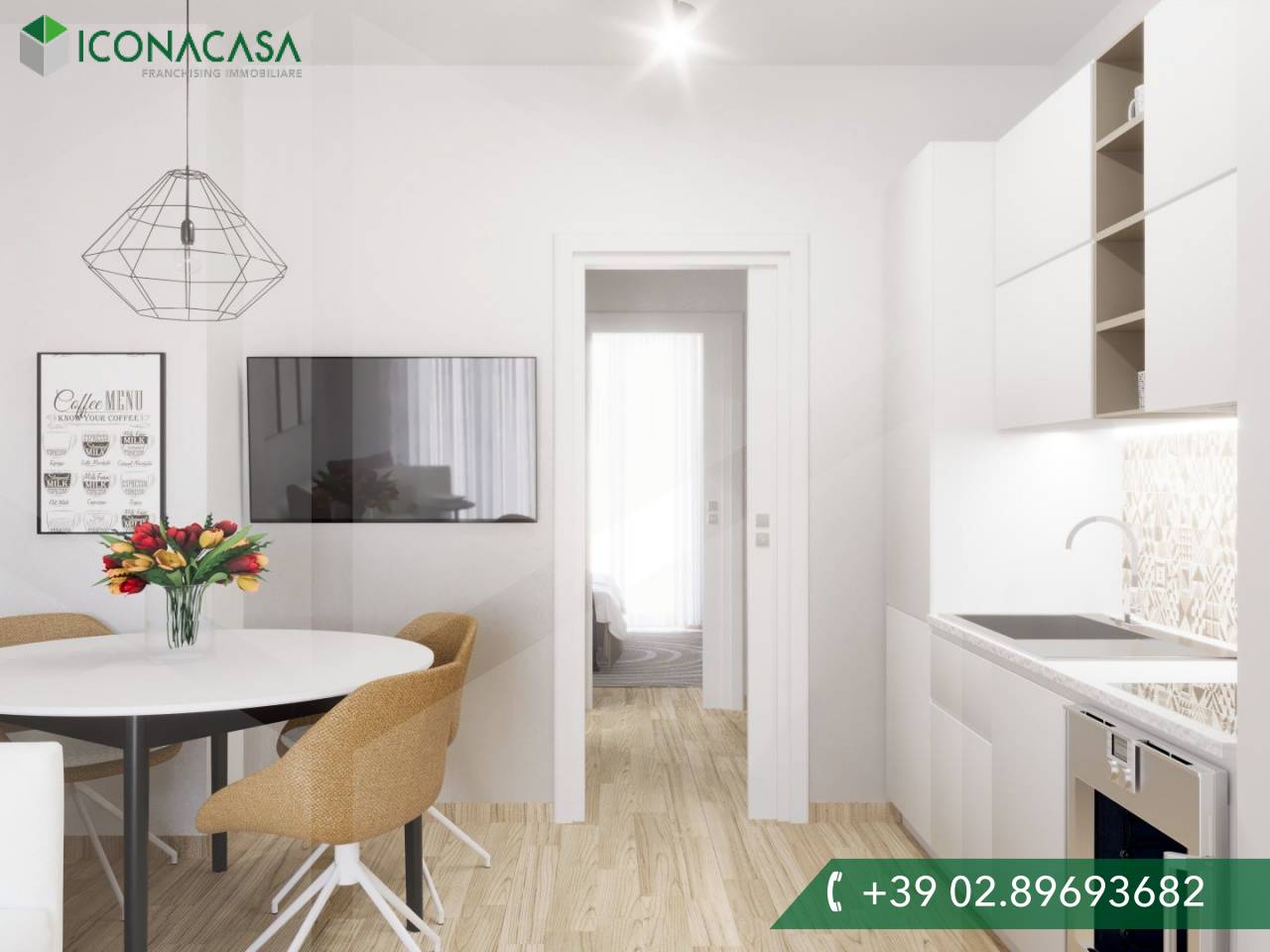 Apartamento de 2 habitaciónes en Milan, Italy No. 242238