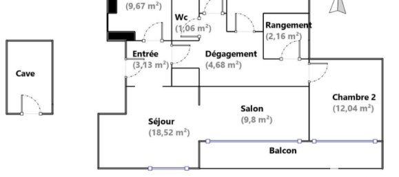 Apartamento de 2 dormitorios en Fleury-les-Aubrais, France No. 159398 4