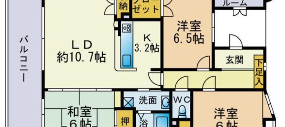 Квартира с 3 спальнями в Фукуока, Япония № 5472 2