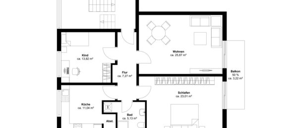 2 Schlafzimmer Wohnung in Münster, Germany, Nr. 10832 9