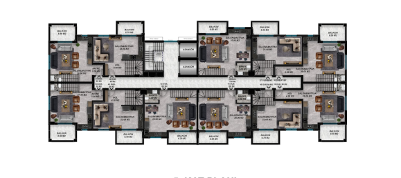 Apartment 1+1 in Gazipasa, Turkey No. 31321 17