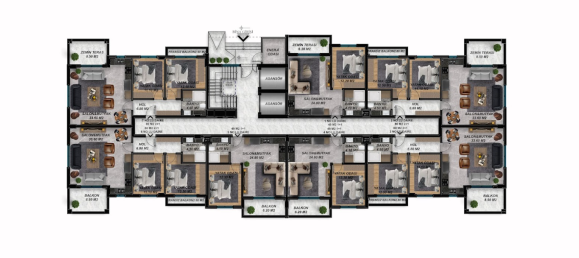 Apartment 1+1 in Gazipasa, Turkey No. 31321 15
