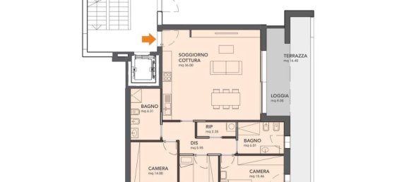 Квартира с 6 комнатами в Рубано, Италия № 64335 15