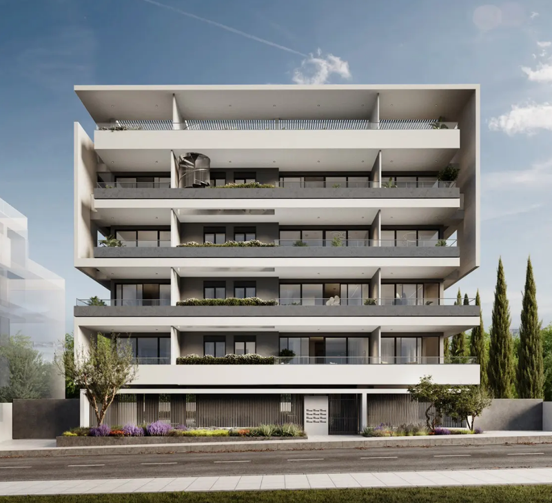 Пентхаус с 2 спальнями в Агиос Афанасиос, Кипр № 13307