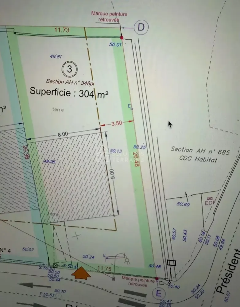  قطعة أرض في Sannois, France 302متر مربع رقم 324101