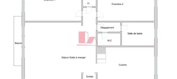 2 غرف نوم شقة في Viry-Chatillon, France رقم 169845 11