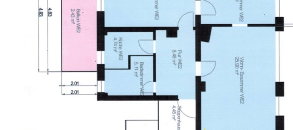 2 غرف نوم شقة في Frankenthal, Germany رقم 26099 18