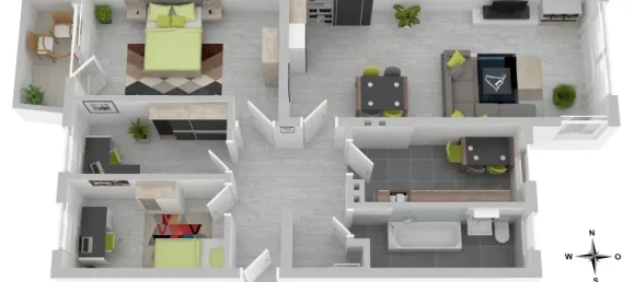 Apartamento T3 em Wilmersdorf, Germany N.º 19234 2