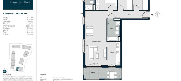 4 rooms Apartment in Munich, Germany No. 156265 2