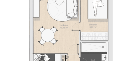 2 rooms Apartment in Salzburg, Austria No. 196142 11