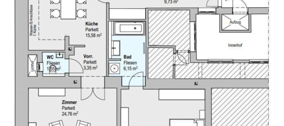 3 rooms Apartment in Alsergrund, Austria No. 183535 10