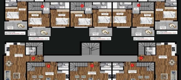 Квартира 1+1 в Каргыджак, Турция № 4091 22