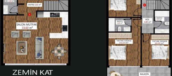 Квартира 1+1 в Каргыджак, Турция № 4091 27